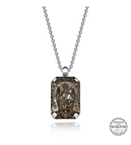 Swarovski Crystal Taşlı Top Zincir Gümüş Kadın Kolye