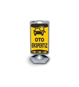 Oto  Expertiz     Reklam ve Yönlendirme Uyari Dubasi A Tabela Gri