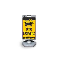 Oto  Expertiz     Reklam ve Yönlendirme Uyari Dubasi A Tabela Gri