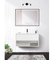 RİOLİGHT RETRO MODERN VİNTAGE SİYAH 2XE27 DUYLU AYNA ÜSTÜ DUVAR APLİK