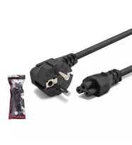 Hadron HDX5524 1.2 Metre Yonca Power Kablosu 0.75mm - Laptop Adaptör Uyumlu (Siyah)