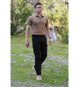 Wolftrap Polo Yaka 2 Cepli Kısa Kollu Taktik T-Shirt Koyu Bej