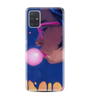 Samsung a71 A72 A73 A7 A9 2018 C7 C9 Kılıf Desenli Silikon Sakız ve Kız 1767