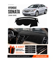 HYUNDAİ SONATA (2009-2015) Uyumlu Torpido Örtüsü Torpido Kılıfı - Siyah