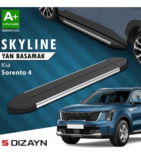 S-Dizayn Kia Sorento 4 Skyline Krom Yan Basamak 183 Cm 2022 Üzeri A+ Kalite