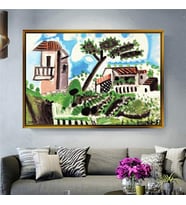 Altın Çerçeveli dekoratif tablo l110 (Gold)