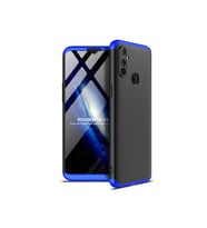 Realme 6İ Uyumlu Kılıf Zore Ays Kapak (Siyah-Mavi)