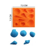 ŞEKER HAMUR KALIBI SİLİKON DENİZ KABUKLARI 7,5*7,5 CM