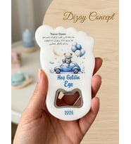 20 Adet Ayak izi Konseptli açıcak Modelli Magnet Hediyelik Dzy-3