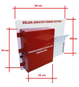 Ramak Kala Bildirim Kutusu ve Dilek Öneri Kutusu İş Güvenliği Kutusu A-4