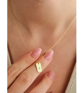 Kişiye Özel Minimal Örümcek Figürlü Kolye 925K Gümüş (Gold)