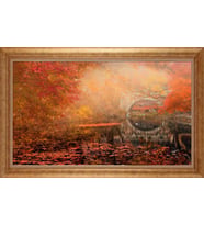 EV İŞYERİ OFİS İÇİN ALTIN ÇERÇEVELİ PASPARTULU TABLO VB345
