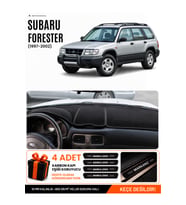 SUBARU FORESTER (1997-2002) Uyumlu Torpido Örtüsü Torpido Kılıfı - Siyah