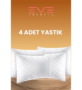 Eve Tekstil - 4 Adet Diamond Kalite Kapitone Yastık 50x70 Cm 800 gr