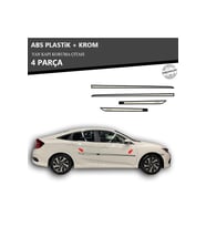 HONDA CİVİC FC5 2016 ÜZERİ YAN KAPI KORUMA ÇITASI PLASTİK + KROM