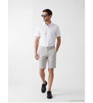 LCWAIKIKI Classic Gri Standart Kalıp Erkek Gabardin Şort