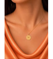 Kişiye Özel Tasarım Mistik Hilal Model Kolye 925K Gümüş (Gold)