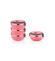 3'lü Ve Tekli Pembe Sefer Tası Seti