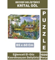 Premium Eğlenceli El Göz Koordinasyon Hafıza Beceri Geliştirici 1500 Parça PUZZLE KRİSTAL GÖL