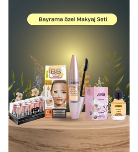 Bayrama özel  Kozmetik Seti Newwell BB Krem Gabrini Maskara Parfüm 12 Li Mini Ruj  2⃣
