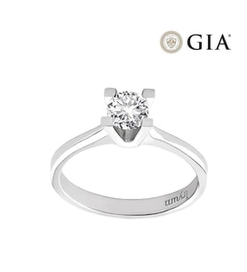 0.40 Karat E vs2 GIA Sertifikalı Pırlanta Tektaş Yüzük