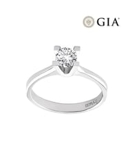 0.40 Karat E vs2 GIA Sertifikalı Pırlanta Tektaş Yüzük