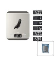 MUTFAK TARTISI TERAZİ İNOX LCD EKRAN 5KG/1GR