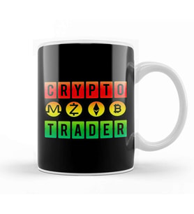 Crypto Trader Bitcoin HODL Blockchain Colorful Kupa Bardak Porselen