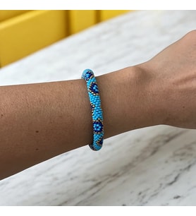 Chibeads Mavi Nazarboncuğu Desenli Elemeğin Kadın Bilek