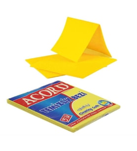 Acord Sarı Temizlik Cam Bezi - 35 x 38 Cm. - 3 lü Paket