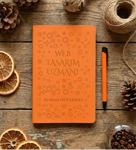 Kişiye Özel Web Tasarımı Uzmanı Defter  Hediyesi (Turuncu)