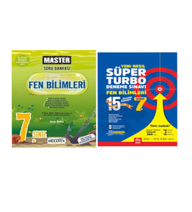 7. Sınıf Master Fen Bilimleri Soru Bankası Ve Fen Bilimleri Yeni Nesil Süper Turbo Deneme Sınavı