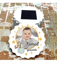 Magnet Hediyelik - Bebek / Çocuk Küçük Prens Tasarım Doğum Günü Resimli Magnet
