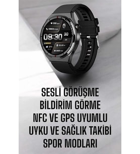 Pilelistore  Akıllı Saat Nabız Sensörlü Bildirim Görebilen Spor Modları GPS Takibi