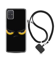 Samsung a71 A72 A73 A7 A9 2018 C7 C9 Kılıf Boyun Askılı Silikon Black Eyes 1644