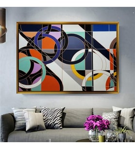 Altın Çerçeveli dekoratif tablo a237 (Gold)