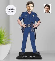 Kişiye Özel Polis Erkek Ahşap Eco Biblo -4