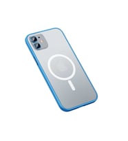 Apple iPhone 12 Pro Max Uyumlu Kılıf Zore Mokka Wireless Kapak (Mavi)