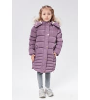 Benittokids Kız Çocuk Natürel Kürklü Kaban 51301 (Mor)