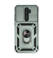 Xiaomi Redmi Note 8 Pro Kılıf Pars Lens Yüzüklü Silikon - Yeşil