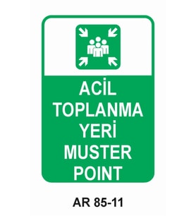 İŞ GÜVENLİĞİ UYARI LEVHASI 1 ADET PVC 21 X 29CM