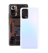 Xiaomi Redmi Note 10S Uyumlu Arka Pil Batarya Kapağı M2101K7BG M2101K7BI (Beyaz)