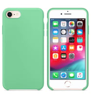 Apple iPhone 7 Altı Açık Liquit Lansman Silikon Mint Yeşil