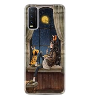 Vivo Y11S Kılıf Desenli Silikon Ananas Camera Glass 1358