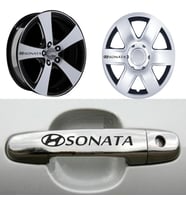 Sonata Kapı Kolu Jant Sticker (10 Adet) Etiket Yapıştırma Z170