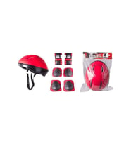 Çocuk Kask Dizlik Dirseklik Takımı (Kırmızı)