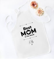 BK Gift Kişiye Özel İsimli Anneler Günü Tasarımlı Beyaz Mutfak Önlüğü, Aşçı Önlüğü, Şef Önlüğü, Anneye Hediye-15