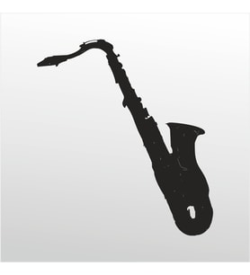 Folyo Sticker Klarnet 40cm Uzunluk (Karışık)