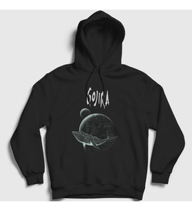 Presmono Unisex Siyah Mars To Sirius V2 Gojira Kapüşonlu Sweatshirt 53296tt