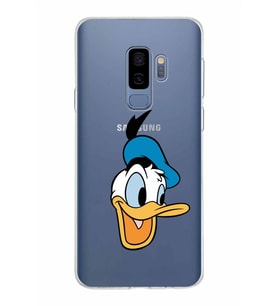 Samsung Galaxy S9 Plus Kapak Donald Duck Tasarımlı Şeffaf Silikon Kılıf